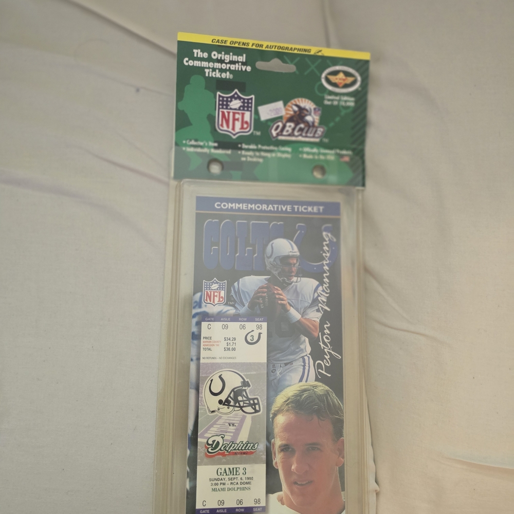 NFL Indianapolis Colts Commemorative Ticket Case - Blue and White